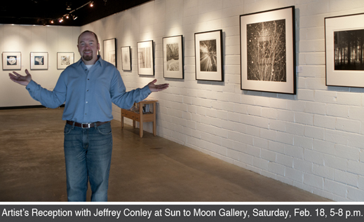 Photographer Jeffrey Conley at Sun to Moon Gallery, Dallas, TX